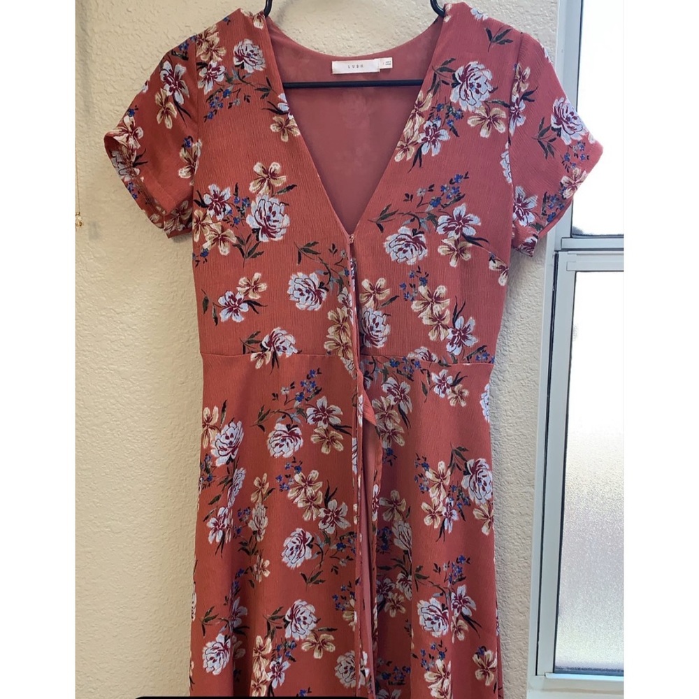 Floral wrap dress
